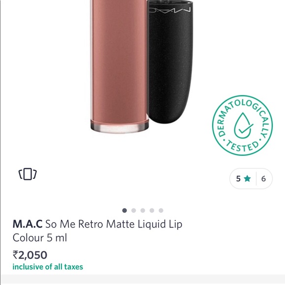 MAC Retro Matte Liquid Lip Color - So Me 5Ml - Picture 7 of 8